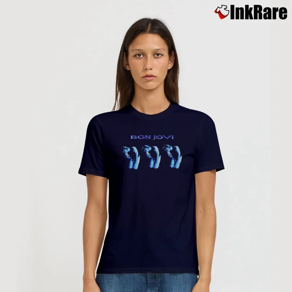 Women’s 1994 Bon Jovi Tour T-Shirt in navy | Soft, Flattering Fit