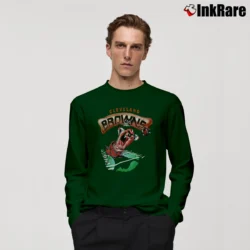 Men’s 1994 Cleveland Browns Taz Looney Tunes Long-Sleeve Shirt in forest green | Sleek, Lightweight, Year-Round Wear