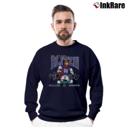 Men’s 1994 Dallas Cowboys Foghorn Leghorn Looney Tunes NFL Crewneck Sweatshirt in navy | Cozy Fabric, Clean Style