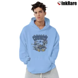 Men’s 1994 Dallas Cowboys Looney Tunes Pullover Hoodie in light blue | Cozy, Durable, Modern Fit