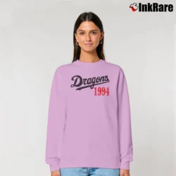 Women’s 1994 Dragons Doala Baseball Team Relaxed Sweatshirt in light pink | Soft, Laid-Back Vibe