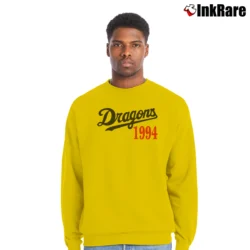 Men’s 1994 Dragons Doala Baseball Team Crewneck Sweatshirt in yellow | Cozy Fabric, Clean Style