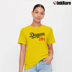 Women’s 1994 Dragons Doala Baseball Team Signature T-Shirt in yellow | Soft, Flattering Fit