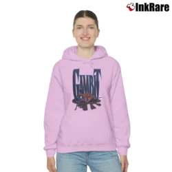 Women’s 1994 Gambit Marvel Comics Comic Book Promo Cozy Hoodie in light pink | Warm, Structured, Stylish