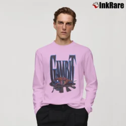Men’s 1994 Gambit Marvel Comics Comic Book Promo Long-Sleeve Shirt in light pink | Sleek, Lightweight, Year-Round Wear