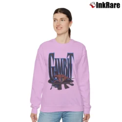 Women’s 1994 Gambit Marvel Comics Comic Book Promo Relaxed Sweatshirt in light pink | Soft, Laid-Back Vibe