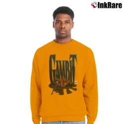 Men’s 1994 Gambit Marvel Comics Comic Book Promo Crewneck Sweatshirt in orange | Cozy Fabric, Clean Style