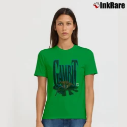 Women’s 1994 Gambit Marvel Comics Comic Book Promo Signature T-Shirt in irish green | Soft, Flattering Fit