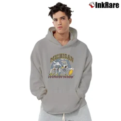 Men’s 1994 Michigan Wolverines Basketball Looney Tunes Bugs Bunny Pullover Hoodie in sport grey | Cozy, Durable, Modern Fit