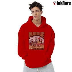 Men’s 1994 Purdue Boilermakers Looney Tunes Basketball Pullover Hoodie in red | Cozy, Durable, Modern Fit