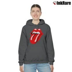 Women’s 1994 Rolling Stones Halloween Voodoo Lounge Tour Cozy Hoodie in charcoal | Warm, Structured, Stylish