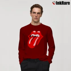 Men’s 1994 Rolling Stones Halloween Voodoo Lounge Tour Long-Sleeve Shirt in maroon | Sleek, Lightweight, Year-Round Wear