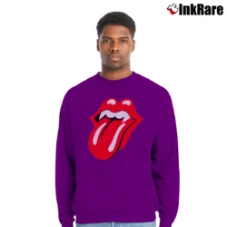 Men’s 1994 Rolling Stones Halloween Voodoo Lounge Tour Crewneck Sweatshirt in purple | Cozy Fabric, Clean Style