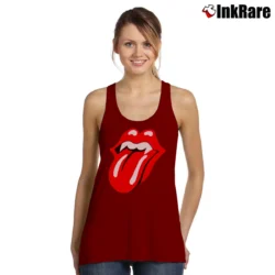 Women’s 1994 Rolling Stones Halloween Voodoo Lounge Tour Tank Top in maroon | Lightweight, Movement-Friendly