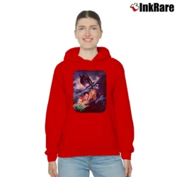 Women’s 1995 Batman Forever Movie Poster Promo Cozy Hoodie in red | Warm, Structured, Stylish