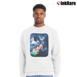Men’s 1995 Batman Forever Movie Poster Promo Crewneck Sweatshirt in white | Cozy Fabric, Clean Style