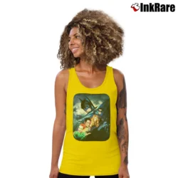 Women’s 1995 Batman Forever Movie Poster Promo Tank Top in yellow | Lightweight, Movement-Friendly