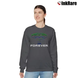 Women’s 1995 Batman Forever Movie Promo Relaxed Sweatshirt in charcoal | Soft, Laid-Back Vibe