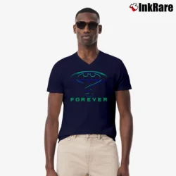 Men’s 1995 Batman Forever Movie V-Neck Tee in navy | Sharp, Breathable, Everyday Staple