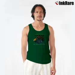 Men’s 1995 Batman Forever Vintage Movie Tank Top in forest green | Breathable, Active-Friendly Design