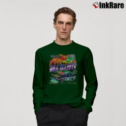 Men’s 1995 Bill Elliott NASCAR Batman Forever Graphic Long-Sleeve Shirt in forest green | Sleek, Lightweight, Year-Round Wear