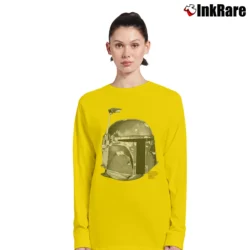 Women’s 1995 Boba Fett Star Wars Changes Mandalorian Long-Sleeve Top in yellow | Sleek, Versatile, All-Season