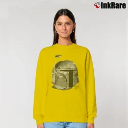Women’s 1995 Boba Fett Star Wars Changes Mandalorian Relaxed Sweatshirt in yellow | Soft, Laid-Back Vibe