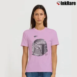 Women’s 1995 Boba Fett Star Wars Changes Mandalorian Signature T-Shirt in light pink | Soft, Flattering Fit