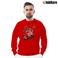 Men’s 1995 Cleveland Browns Taz Looney Tunes Crewneck Sweatshirt in red | Cozy Fabric, Clean Style