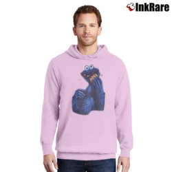 Men’s 1995 Cookie Monster Dragonball Star Wars Crossover Pullover Hoodie in light pink | Cozy, Durable, Modern Fit
