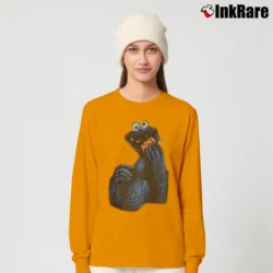 Women’s 1995 Cookie Monster Dragonball Star Wars Crossover Long-Sleeve Top in orange | Sleek, Versatile, All-Season