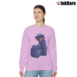 Women’s 1995 Cookie Monster Dragonball Star Wars Crossover Relaxed Sweatshirt in light pink | Soft, Laid-Back Vibe