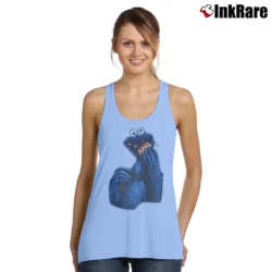 Women’s 1995 Cookie Monster Dragonball Star Wars Crossover Tank Top in light blue | Lightweight, Movement-Friendly