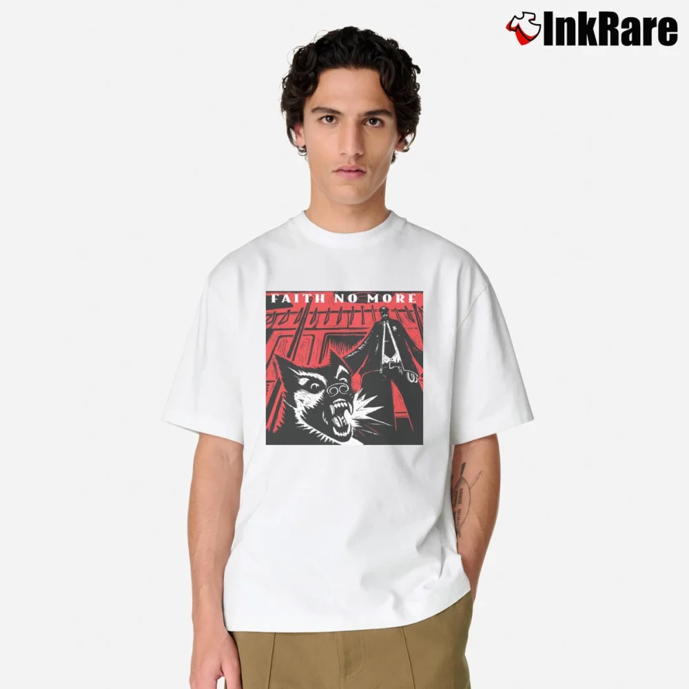 Men’s 1995 Faith No More Tour Featuring Nirvana Pearl Jam Alice In Chains Classic T-Shirt in white | Soft, Breathable Everyday Wear