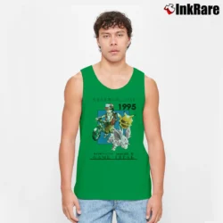 Men’s 1995 Game Freak Pokemon Retro Cartoon Classic Tank Top in irish green | Breathable, Active-Friendly Design