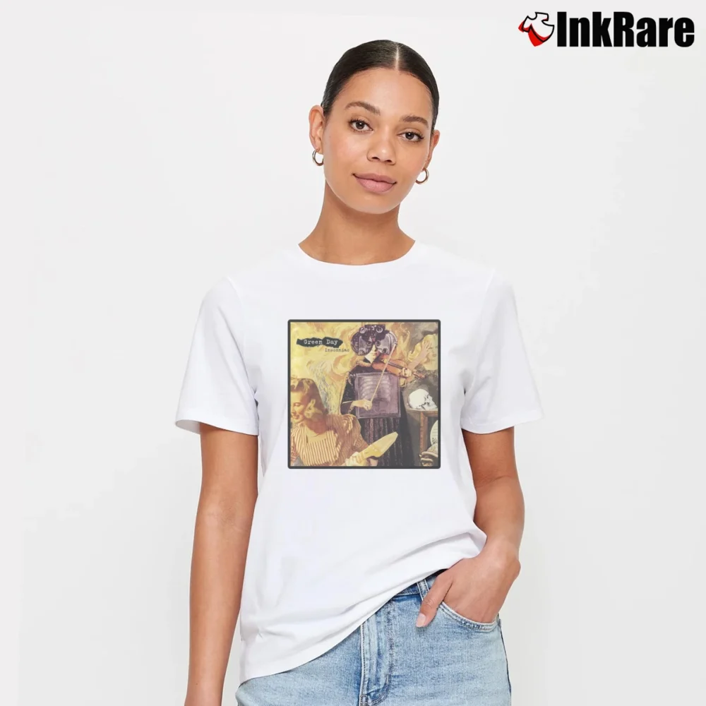 Women’s 1995 Green Day Insomniac Tour Signature T-Shirt in white | Soft, Flattering Fit