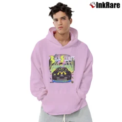 Men’s 1995 NASCAR Batman Bill Elliott Pullover Hoodie in light pink | Cozy, Durable, Modern Fit
