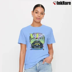 Women’s 1995 NASCAR Batman Bill Elliott Signature T-Shirt in light blue | Soft, Flattering Fit
