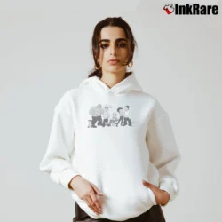 Women’s 1995 Popeye And Betty Boop Cartoon Graphic Cozy Hoodie in white | Warm, Structured, Stylish