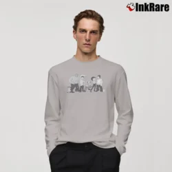 Men’s 1995 Popeye And Betty Boop Cartoon Graphic Long-Sleeve Shirt in sport grey | Sleek, Lightweight, Year-Round Wear