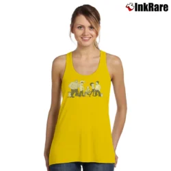Women’s 1995 Popeye And Betty Boop Cartoon Graphic Tank Top in yellow | Lightweight, Movement-Friendly