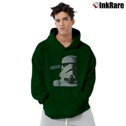 Men’s 1995 Star Wars Empire Strikes Back Stormtrooper Promo Pullover Hoodie in forest green | Cozy, Durable, Modern Fit
