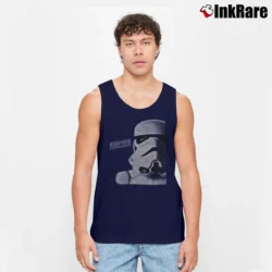 Men’s 1995 Star Wars Empire Strikes Back Stormtrooper Promo Tank Top in navy | Breathable, Active-Friendly Design