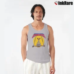 Men’s 1995 Taz Tasmanian Devil Looney Tunes Tank Top in sport grey | Breathable, Active-Friendly Design