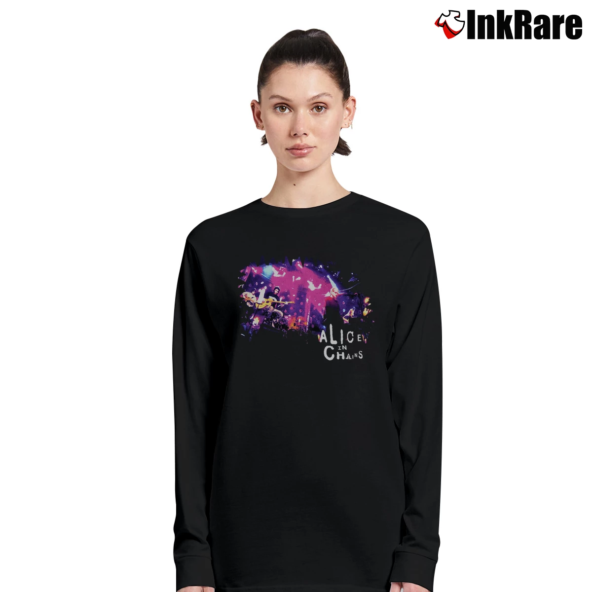 Women’s 1996 Alice In Chains Mtv Unplugged Concert Long-Sleeve Top in black | Sleek, Versatile, All-Season