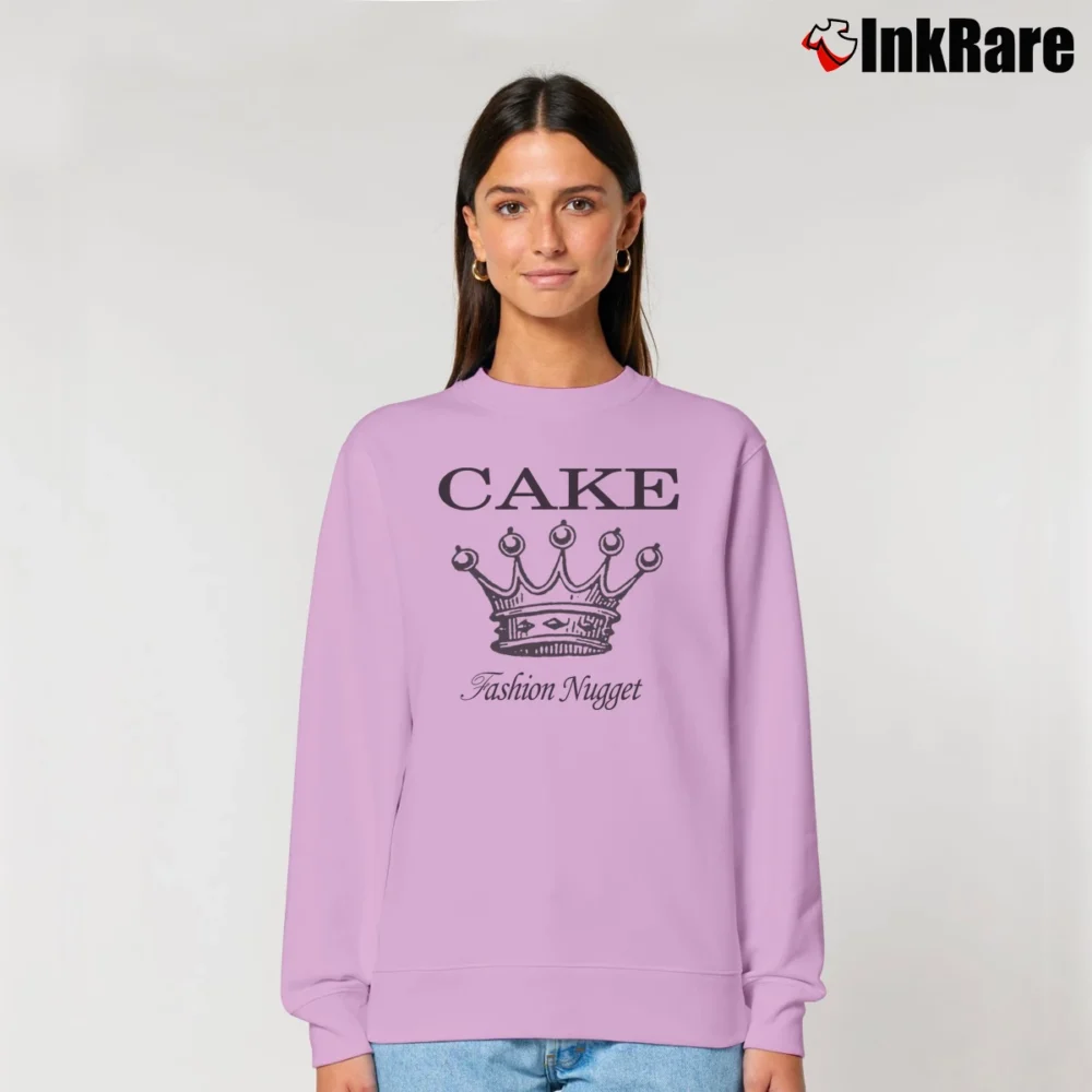 Women’s 1996 Cake Fashion Nugget Band Relaxed Sweatshirt in light pink | Soft, Laid-Back Vibe