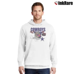 Men’s 1996 Dallas Cowboys Looney Tunes Tasmanian Devil Pullover Hoodie in white | Cozy, Durable, Modern Fit