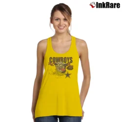 Women’s 1996 Dallas Cowboys Looney Tunes Tasmanian Devil Tank Top in yellow | Lightweight, Movement-Friendly