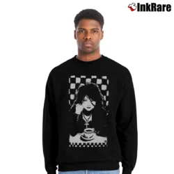 Men’s 1996 Death Sandman DC Marvel Neil Gaiman Crewneck Sweatshirt in black | Cozy Fabric, Clean Style