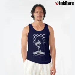 Men’s 1996 Death Sandman DC Marvel Neil Gaiman Tank Top in navy | Breathable, Active-Friendly Design